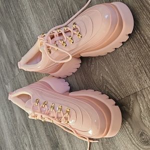 KOI pink flatform sneakers